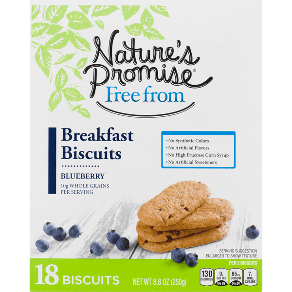 Nature'S Promise Free From Breakfast Biscuits Blueberry