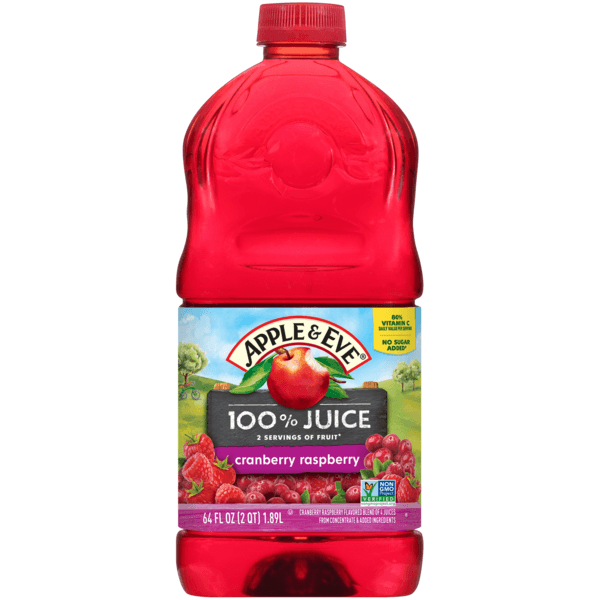 Apple & Eve 100% Cranberry Raspberry Juice Blend No Sugar Added