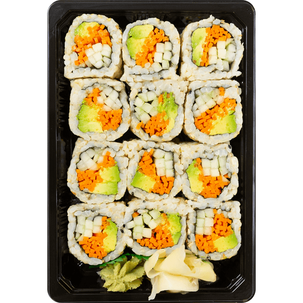 Hissho Sushi Veggie Roll With Brown Rice Cooked (Avail. 11Am - 7Pm