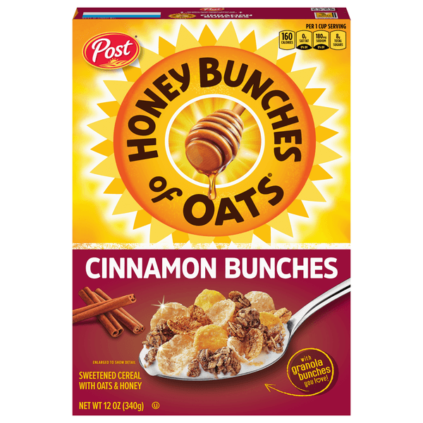 Post Honey Bunches Of Oats Cinnamon Bunches