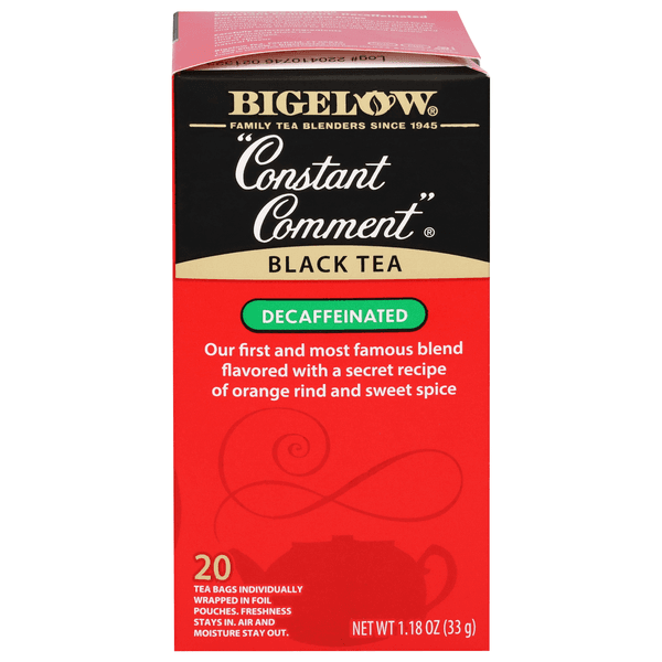 Bigelow Black Tea Bags Constant Comment Decaffeinated