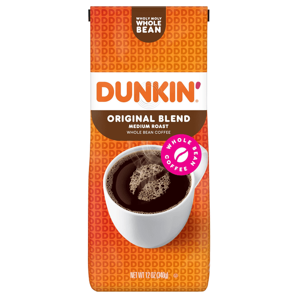 Dunkin Donuts Coffee Whole Bean Medium Roast Original Blend