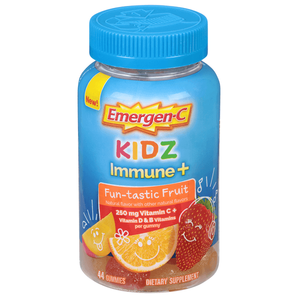 Emergen-C Kidz Immune+ Gummies Fun-Tastic Fruit