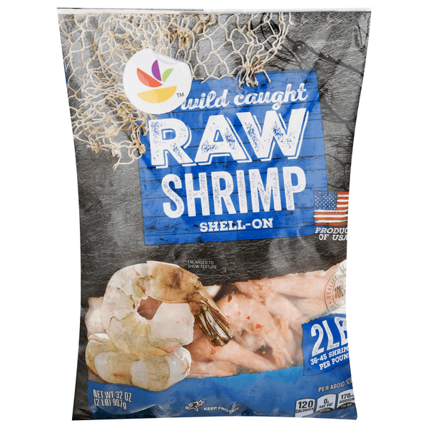 Stop & Shop Wild Caught Raw Shrimp Shell-On 36- Per
