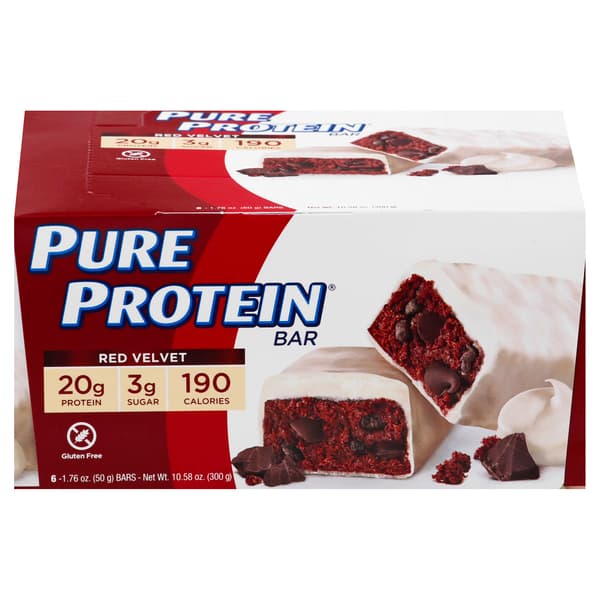 Pure Protein Protein Bar Red Velvet Gluten Free