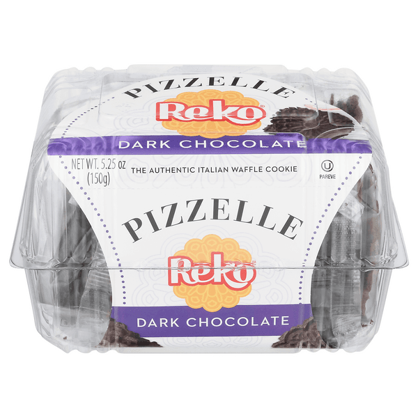 Pizzelle Reko Waffle Cookie Dark Chocolate