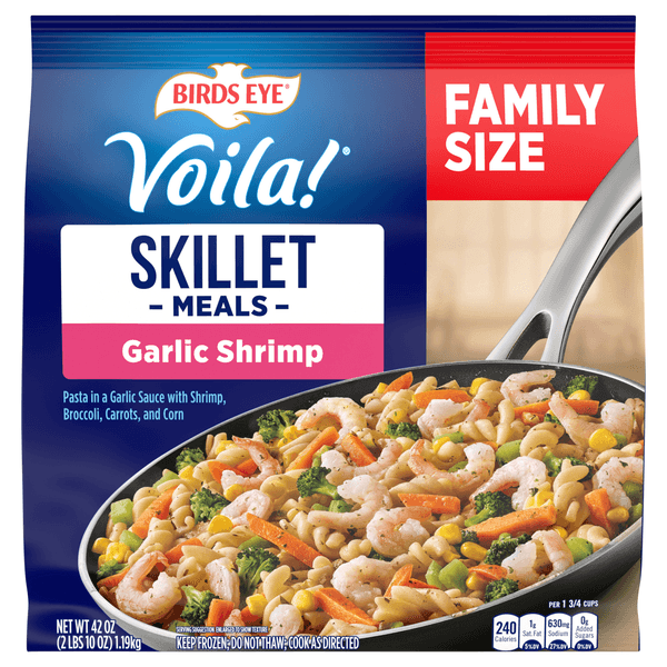 Birds Eye Voila! Family Size Garlic Shrimp  Meal