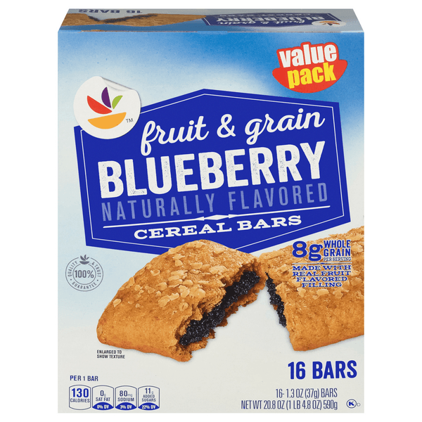 Our Brand Fruit & Grain Cereal Bars Blueberry