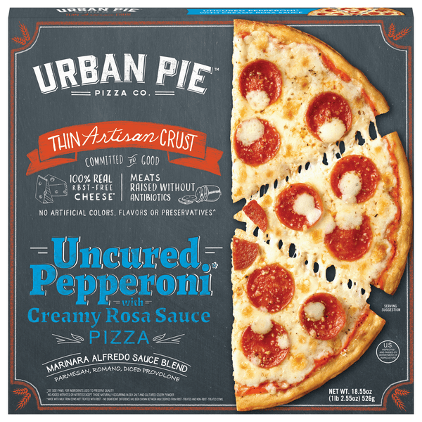Urban Pie Thin Artisan Crust Pizza Uncured Pepperoni W/Creamy Rosa Sauce
