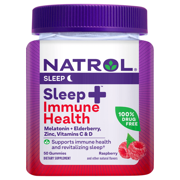 Natrol Sleep + Immune Health Raspberry Gummies
