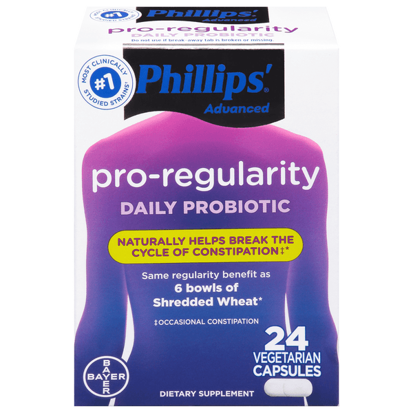 Phillips' Advanced Pro-Regularity Daily Probiotic Supplement Capsules