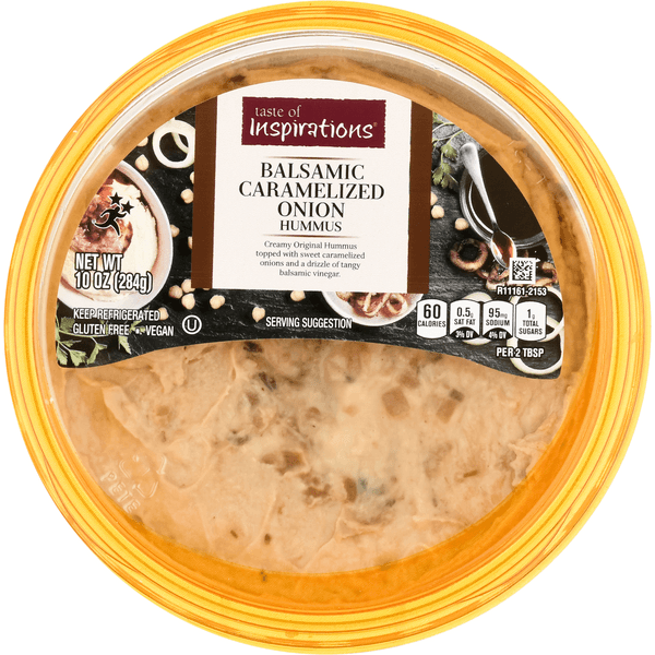 Taste Of Inspirations Hummus Balsamic Caramelized Onion Gluten Free