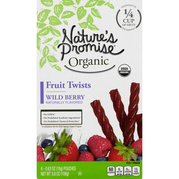 Nature'S Promise Organic Fruit Twists Wildberry