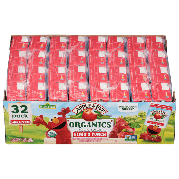 Apple & Eve 100% Elmo'S Punch Juice Boxes No Sugar Added