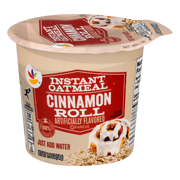 Giant Instant Oatmeal Cup Cinnamon Roll