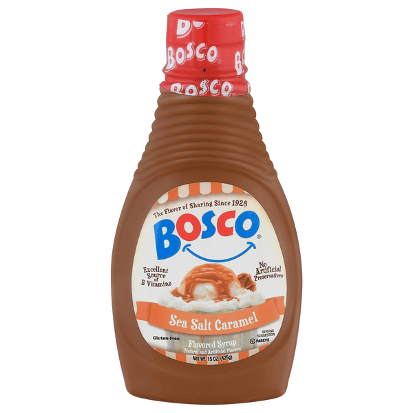 Bosco Flavored Syrup, Sea Salt Caramel