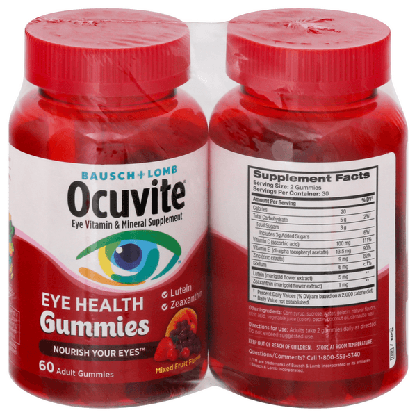 Bausch + Lomb Ocutive Eye Health Gummies
