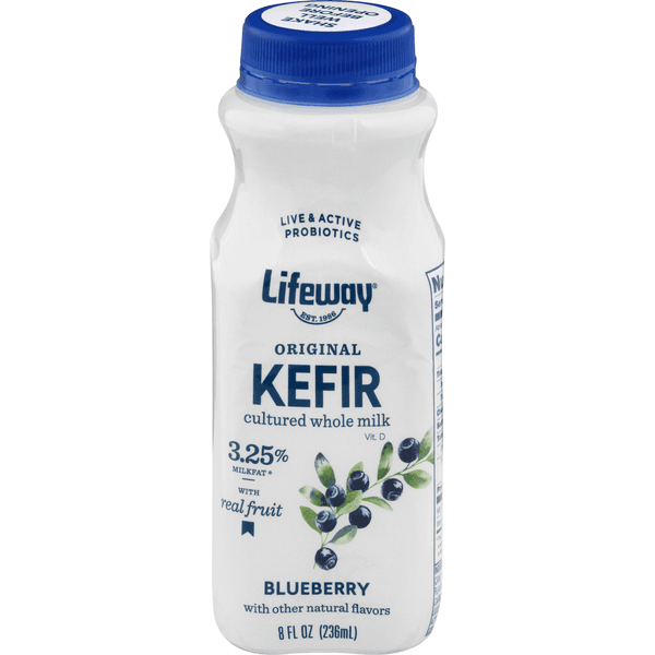 Lifeway Kefir Probiotic Cultured Whole Milk 3.25% Milkfat Blueberry