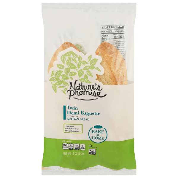 Nature'S Promise Bakery Take & Bake Demi Baguette Artisan Bread