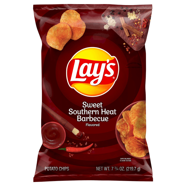 Lays Potato Chips Sweet Southern Heat Barbecue