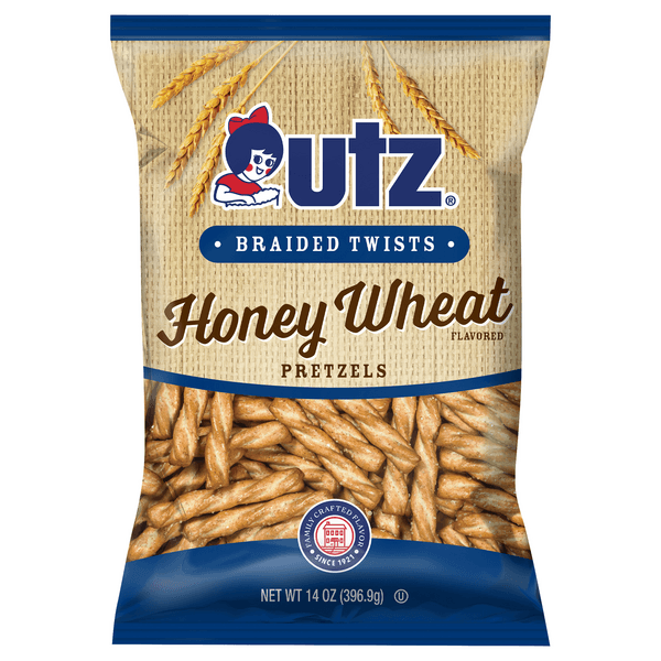 Utz Pretzel Braided Twists Honey Wheat