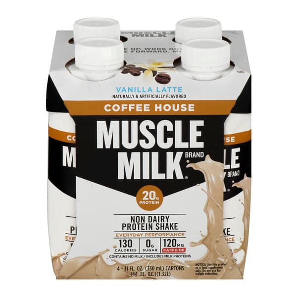 Muscle Milk Non Dairy Protein Shake Coffee House Vanilla Latte