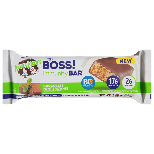 Lenny & Larry'S The Boss! Immunity Bar Chocolate Mint Brownie