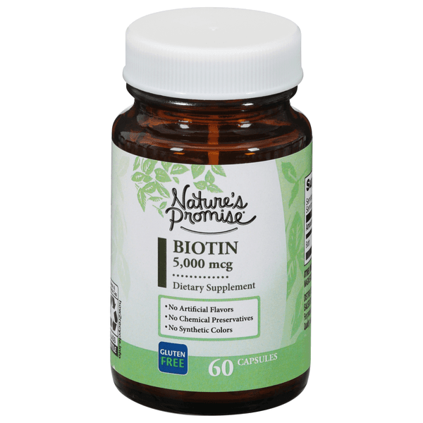Nature'S Promise Biotin 5000 Mcg Dietary Supplement Capsules