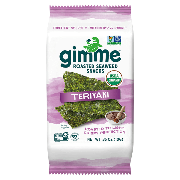 Gimme Snacks Organic Seaweed Roasted Teriyaki