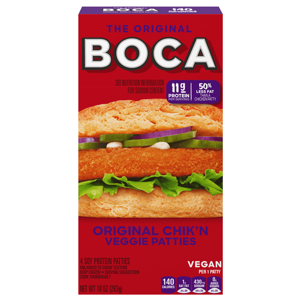 Boca Original Vegan Chiken Veggie Patties