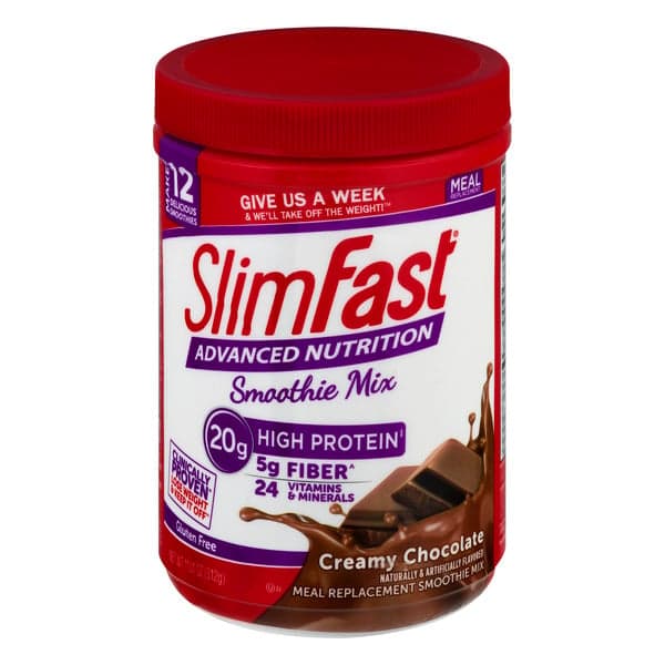 Slimfast Advanced Nutrition Meal Replacement Smoothie Mix Creamy Chocolate
