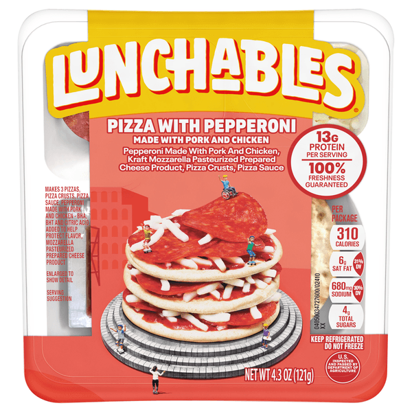 Lunchables Pizza With Pepperoni Snack Kit Tray