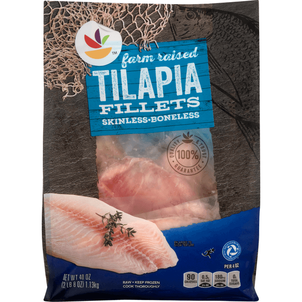 Stop & Shop Farm Raised Boneless Skinless Tilapia Fillets