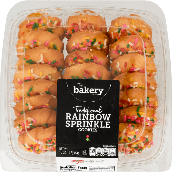 Stop & Shop The Bakery Traditional Cookies Rainbow Sprinkle