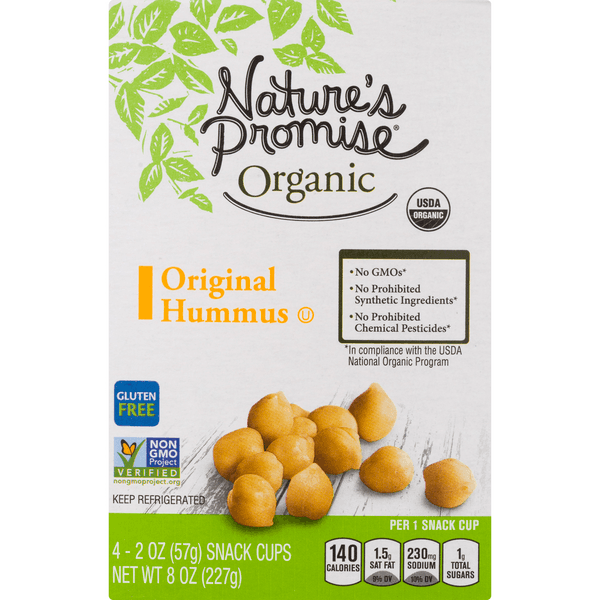 Nature'S Promise Organic Hummus Original Snack Single