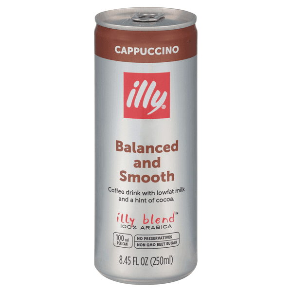Illy Cappuccino Coffee Drink With Low Fat Milk
