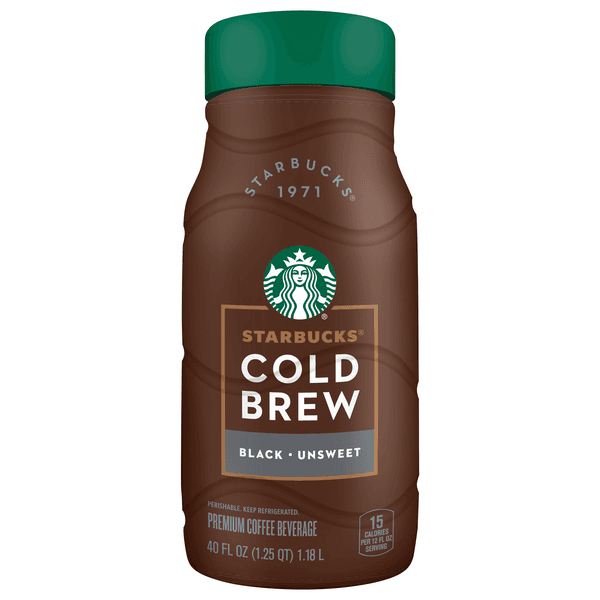 Starbucks Premium Unsweet Cold Brew Black Coffee Beverage