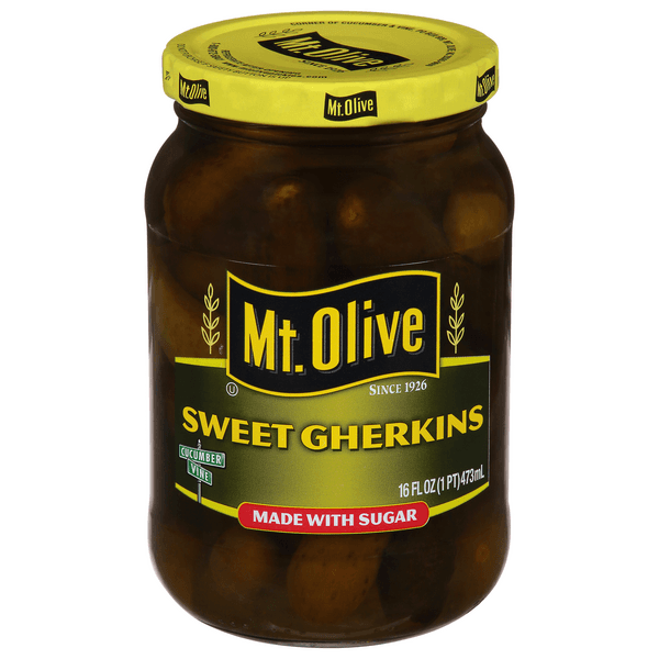 Mt. Olive Sweet Gherkins Made With Sugar