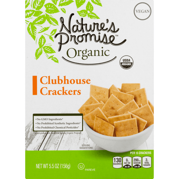 Nature'S Promise Organic Clubhouse Crackers Vegan