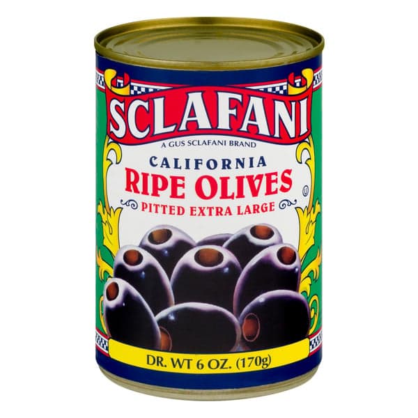 Sclafani Black Olives Extra Large Pitted