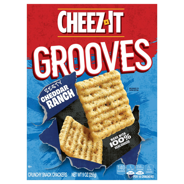 Is it Mustard Free? Cheez-it Grooves Cheese Crackers Crunchy Snack Zesty Cheddar Ranch