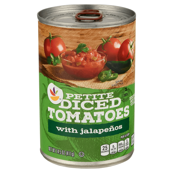 Our Brand Petite Diced Tomatoes With Jalapenos