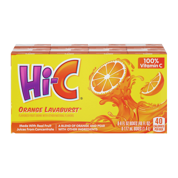 Hi C Orange Lavaburst Cartons