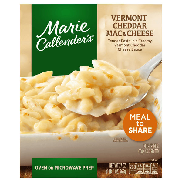 Marie Callender'S White Cheddar Mac & Cheese  Meal