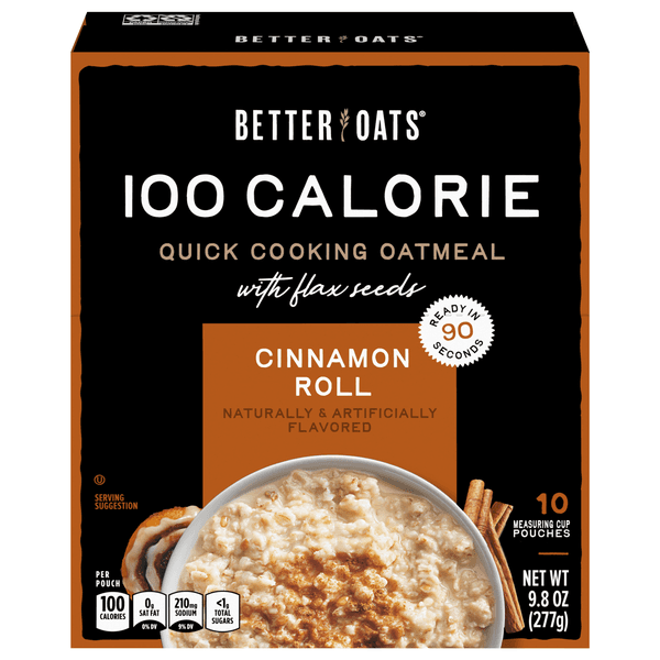 Better Oats Oat Fit Oatmeal Instant Cinnamon Roll