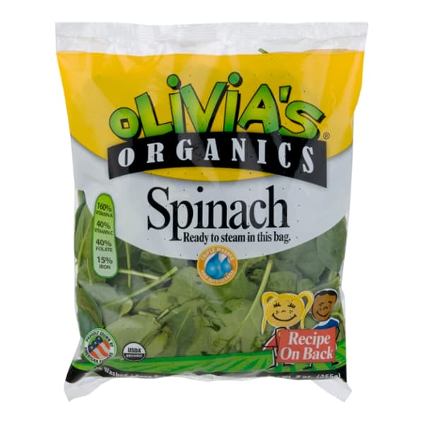Olivia'S Organics Microwave Spinach