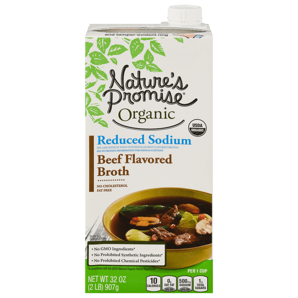 Nature'S Promise Organic Beef Flavored Broth Reduced Sodium