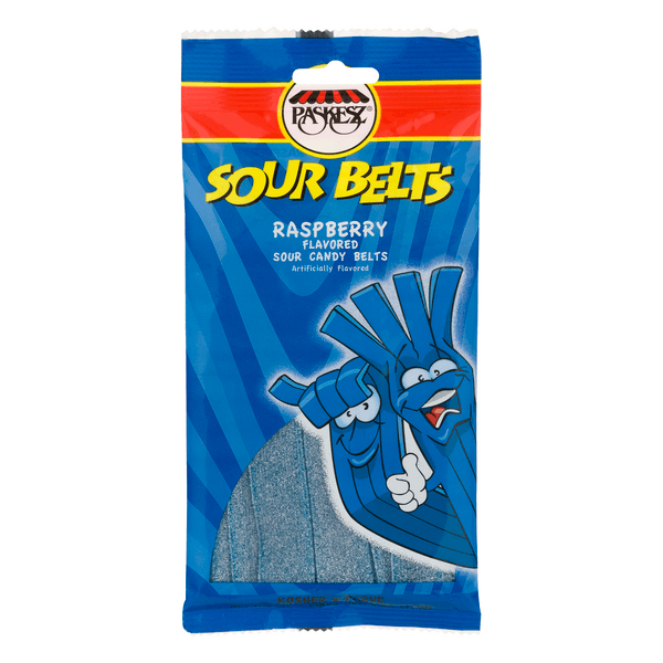 Paskesz Candy Sour Belts Raspberry
