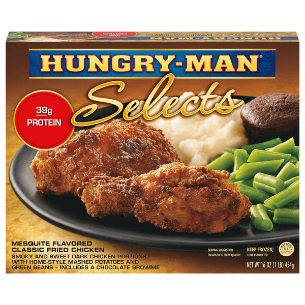 Hungry-Man Selects Meal Classic Fried Chicken Mesquite Flavored