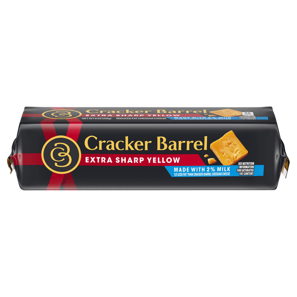 Cracker Barrel Cheese Extra Sharp Cheddar Reduced Fat